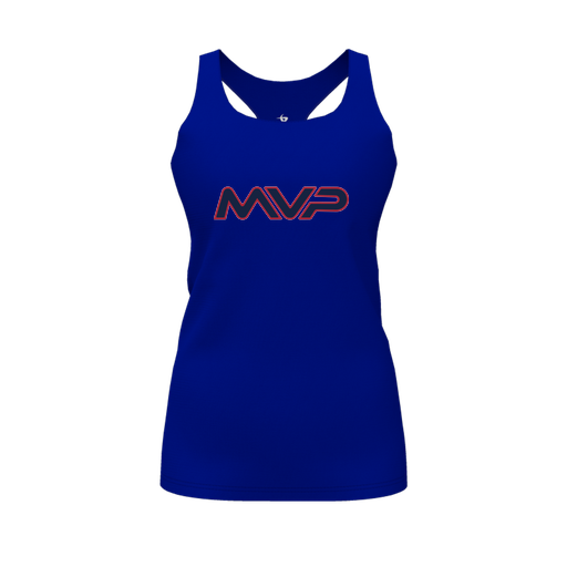 [FT0TRBRY-FYS-LOGO2] Decker Racerback Tank Top (Female Youth S, Royal, Logo 2)