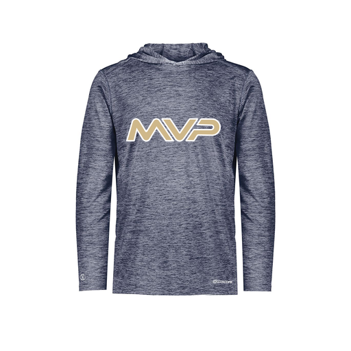 [FOLHCGNV-AS-LOGO1] Decker Men's Charge Hoodie (Adult S, Navy, Logo 1)