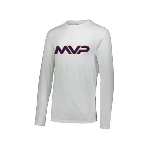 [FTLCUBWH-AXS-LOGO2] Decker Men's Tri-Blend T-Shirt - Long Sleeve (Adult XS, White, Logo 2)