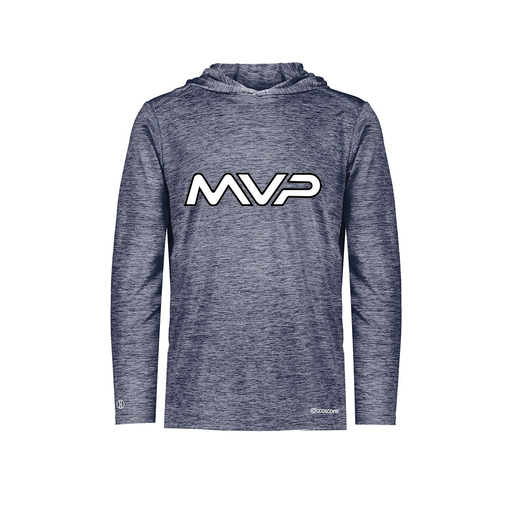 [FOLHCGNV-AS-LOGO3] Decker Men's Charge Hoodie (Adult S, Navy, Logo 3)