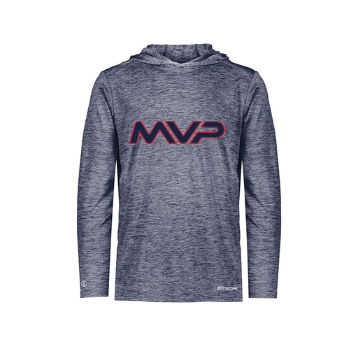 [FOLHCGNV-YS-LOGO2] Decker Youth Charge Hoodie (Youth S, Navy, Logo 2)